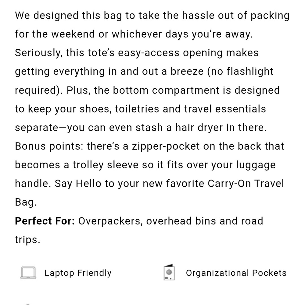 BEIS Weekender Bag - Black - Picture 8 of 9